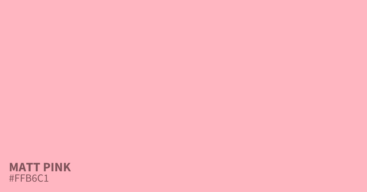 Light Pink #ffb6c1 Hex Color (Shades & Complementary Colors)